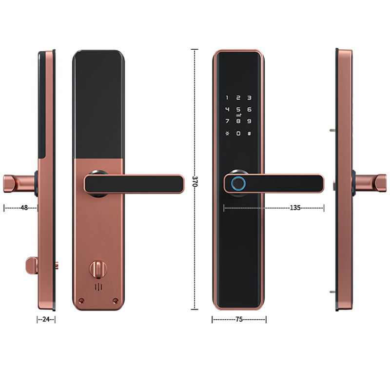 Hot sale factory home security gate lock heaven and earth hook serrure intelligente smart lock