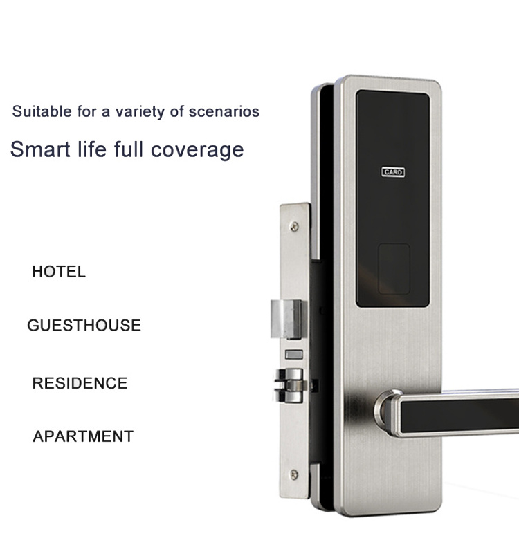 Economical hotel nfc door lock with 4PCS aa battery case guangdong-hyh hardware