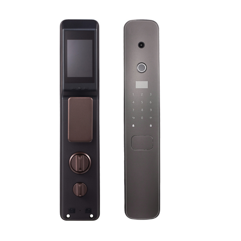 New model rv keyless entry  digital lock with camera wifi biometric fingerprint door lock in guangzhou digital lock with wifi