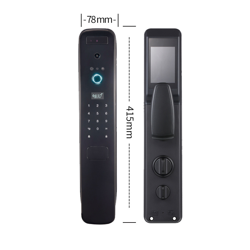 New model rv keyless entry  digital lock with camera wifi biometric fingerprint door lock in guangzhou digital lock with wifi