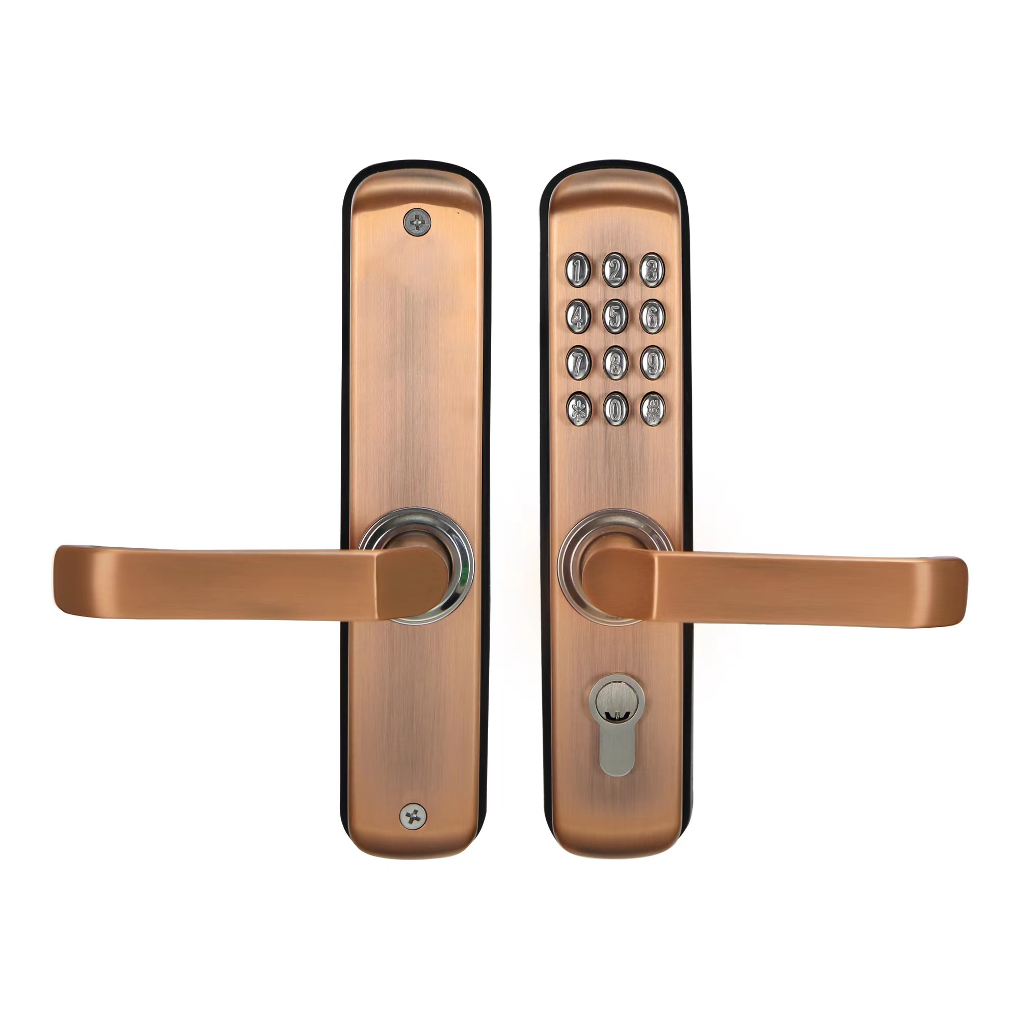 Mechanical Push Button Waterproof  Keypad Pin Code Entry Password Gate Door Lock