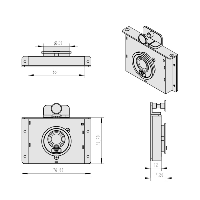 Good quality rechargeable lithium battery zinc alloy material biometric sensor digital cabinet lock for jewelry box