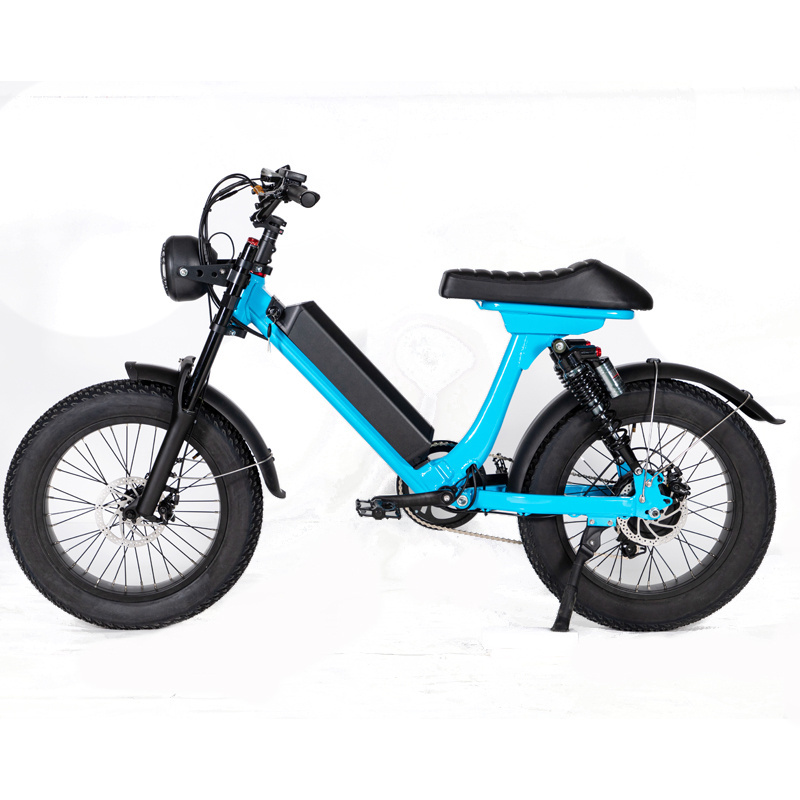 2023 Adult Electric Bike Fat Tire Full Suspension 500W 750w 1000w 48V 36v hub Motor Electric Fat tire e bike 20 Inch