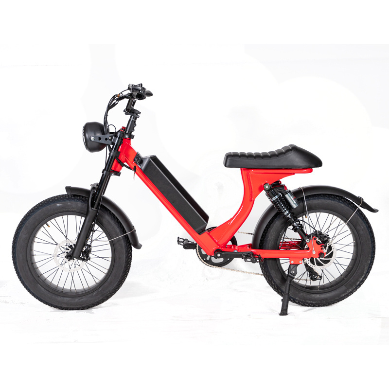 2023 Adult Electric Bike Fat Tire Full Suspension 500W 750w 1000w 48V 36v hub Motor Electric Fat tire e bike 20 Inch