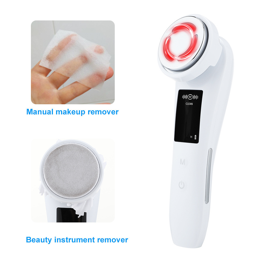 7 in 1 Facial Massager anti wrinkle Light Therapy RF EMS Microcurrent face Lifting Iontophoresis device Beauty apparatus