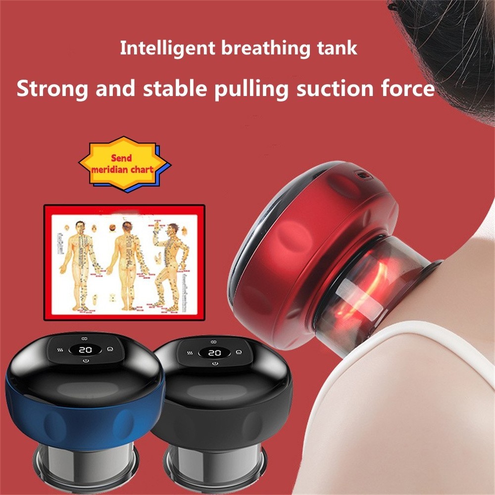 Smart dynamic cupping therapy set anti-cellulite massaging device electric magnetic cupping therapy set cellulite massager