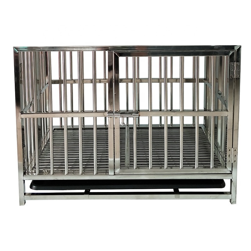 Ultralight Chew Proof Stainless Steel Stackable Heavy Duty Dog Crates and Cages for Dogs on Sale Affordable