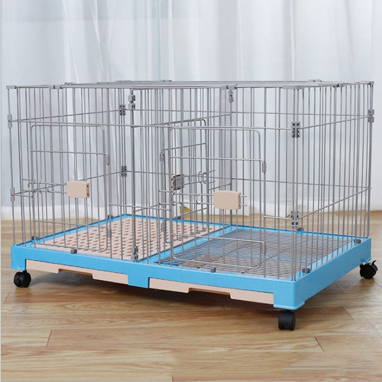 Includes Leak-proof Pan, Floor Protecting Feet, Divider Panel New Homes for Pets Newly Enhanced Crate Dog Cage Custom Logo