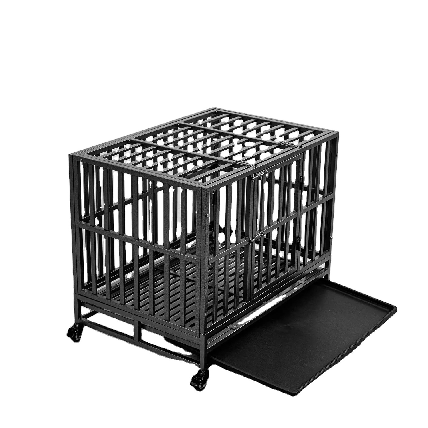 pet crates extra xxl large 90 cm big strong metal iron large size stainless steel foldable heavy duty dog cage and kennels