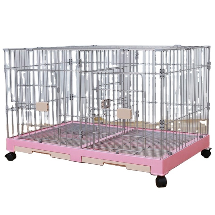 Includes Leak-Proof Pan, Floor Protecting Feet, Divider Panel New Homes for Pets Newly Enhanced Crate Dog Cage