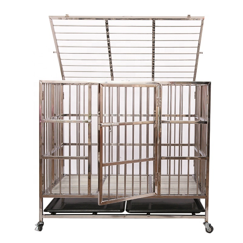 Stocked China supplier large outdoor dog kennel / dog cages, welded tube cage / heavy duty pet crate for training large dogs