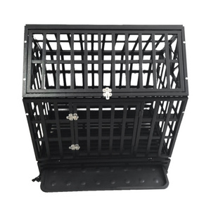 high quality assembled 37" general cage slant-front collapsible folding steel dog crate