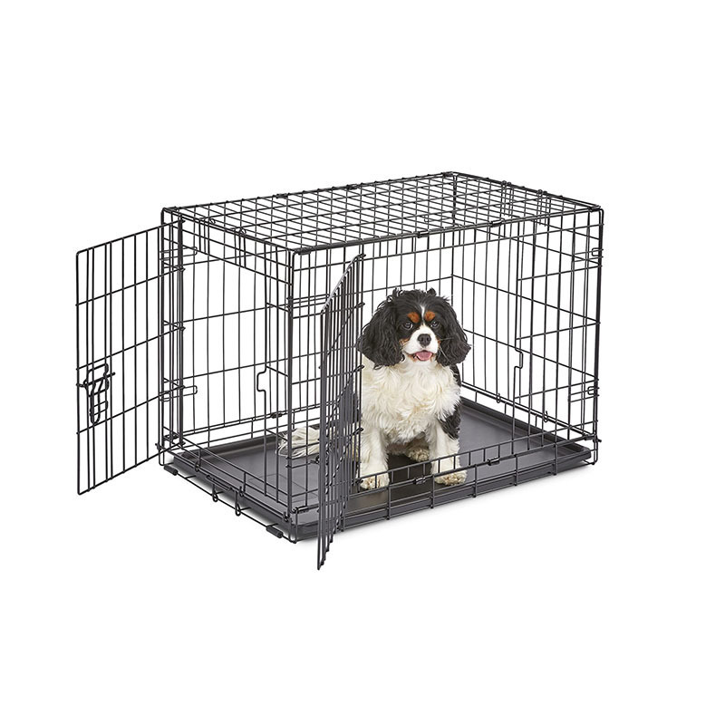 28 inch wholesale boutique full size folding portable wire dog cage for all size pet den house metal crate with powder coating