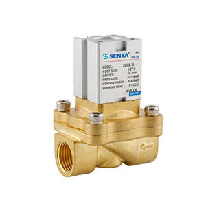 2Q160 Brass Aluminum Alloy Air Control Valve 2/2 Way Normal Close Brass Pneumatic Air Control Valve