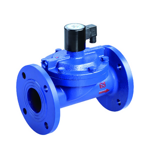 SENYA High Quality Normally Closed Diaphragm Flange Water Solenoid Valve DC24V Cast Iron Solenoid Valve