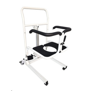 Senyang wholesale medical portable electric hydraulic toilet wheelchair move elderly patient nursing transfer lift commode chair