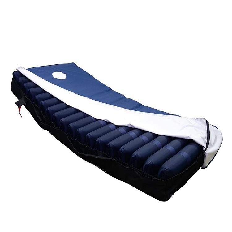 High class taiwan tpu inflatable rubber alternating pressure anti decubitus back pain air ripple mattress with electric pump ce