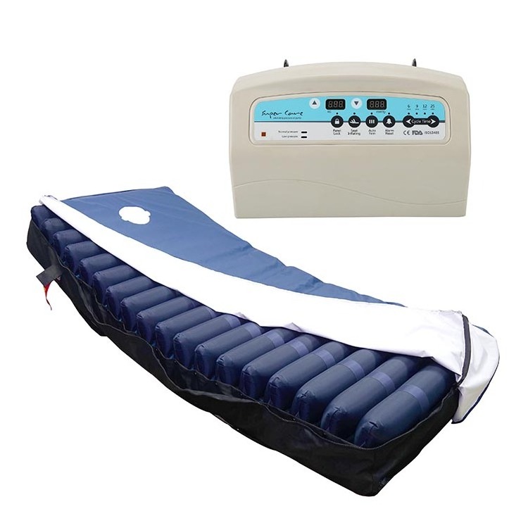 Senyang pu tubular inflatable medical waterproof patient bed anti-bedsore air mattress for icu bed