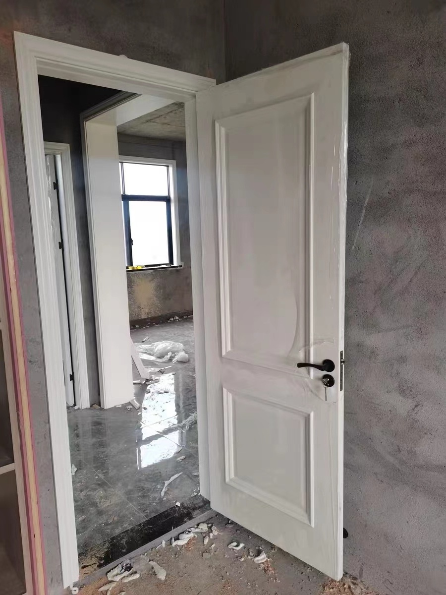 2023 New Door Price List Hot Sale Interior French Swinging Expensive Wooden doors for bedroom