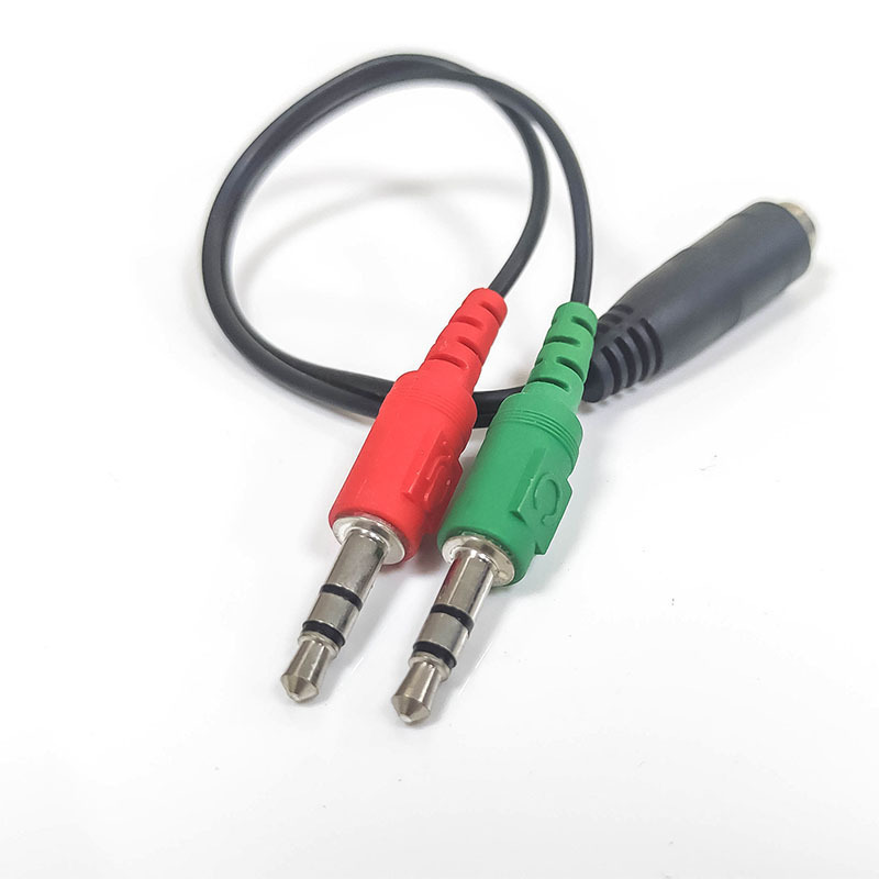 Headphone Splitter 3.5mm Audio Stereo Y Splitter Extension Cable Male to Female Dual Headphone Jack Adapter