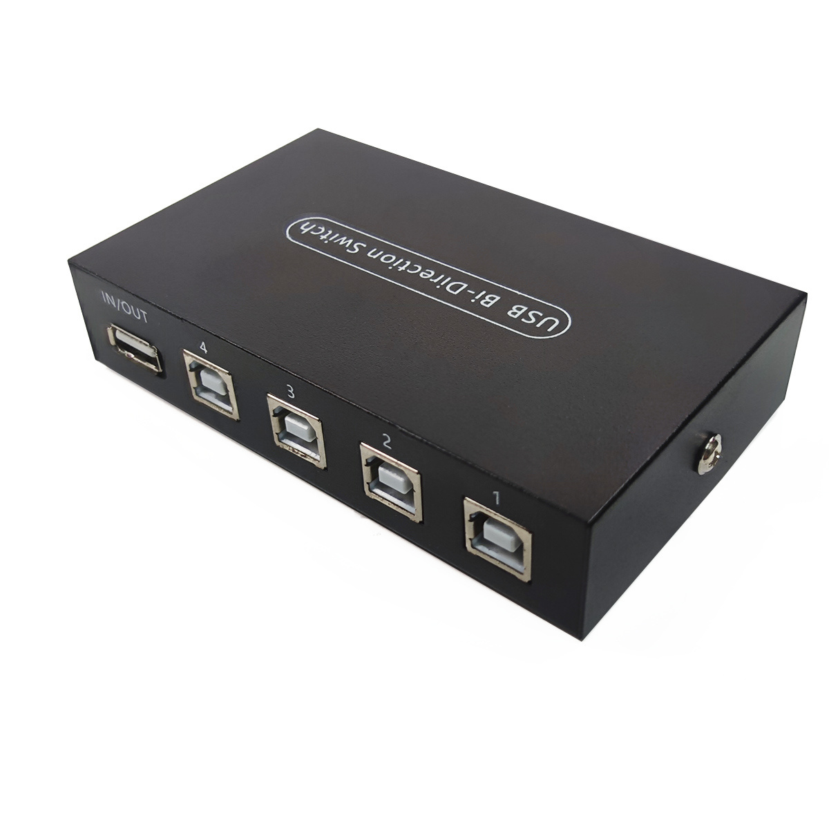 manual 4 port USB switch 4x1 USB share switcher support 4 computer share on USB2.0 device USB printer sharing