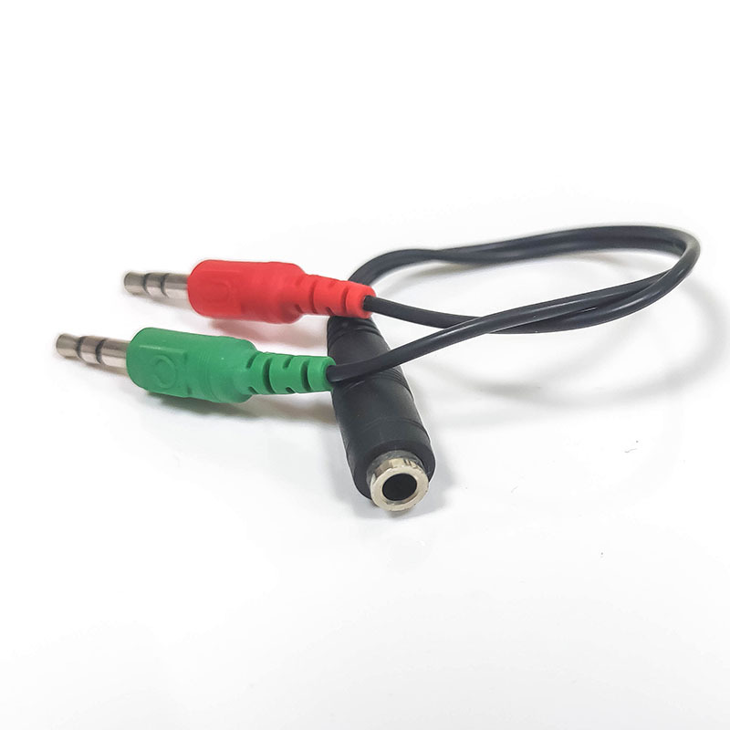 Headphone Splitter 3.5mm Audio Stereo Y Splitter Extension Cable Male to Female Dual Headphone Jack Adapter