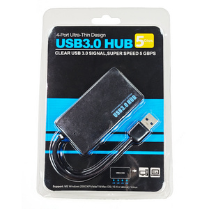 High Speed 4 in 1 USB 3.0 Hub 4 Port USB 3.0 Por Hub USB Hub Super Thin for PC Accessories