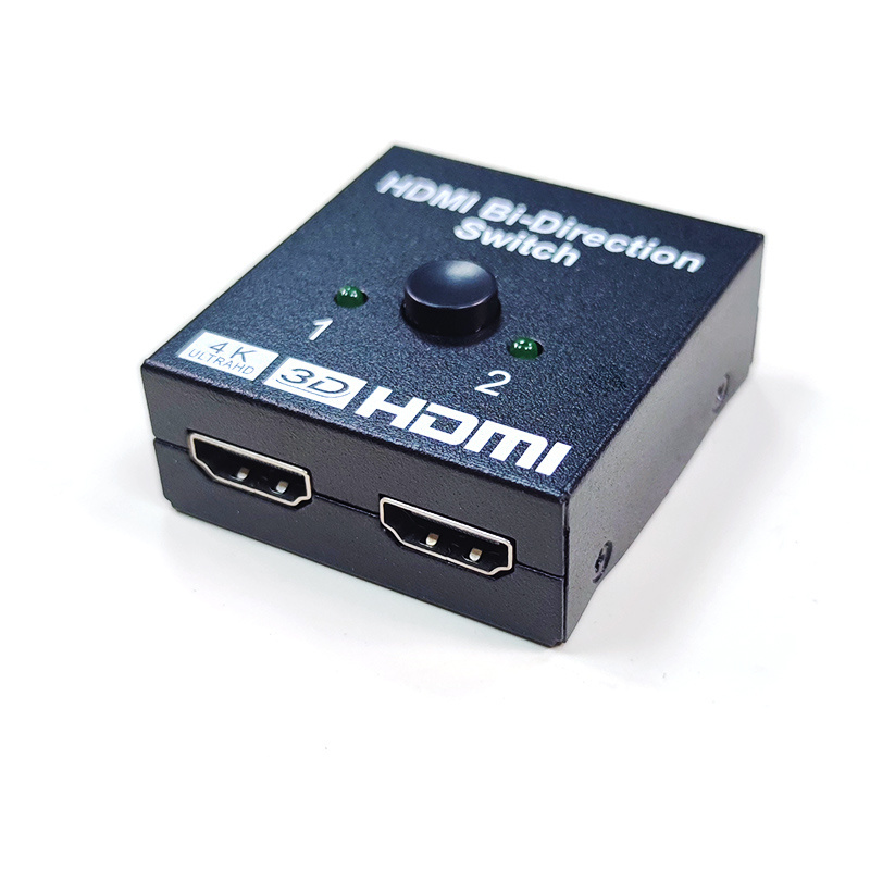 2 Port 2 In 1 Out 4K Bidirectional HDMI Splitter Switch 2x1 HDMI 2.0 4K60Hz Directional Bi-Directional Switch 1 In 2 Out