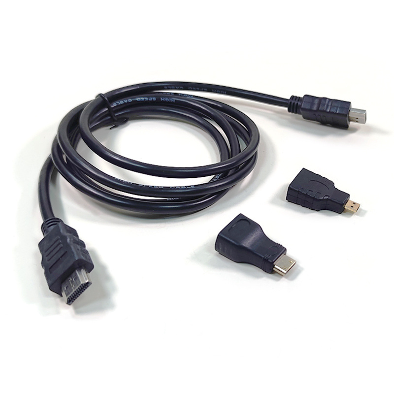 Senye HDMI cable 3 in 1 with mini hdmi and micro hdmi converters Male to Male cable 1.5m for video camera, tablet PC to TV