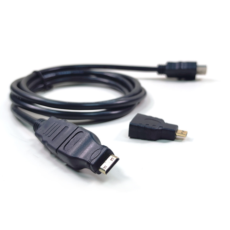 Senye HDMI cable 3 in 1 with mini hdmi and micro hdmi converters Male to Male cable 1.5m for video camera, tablet PC to TV