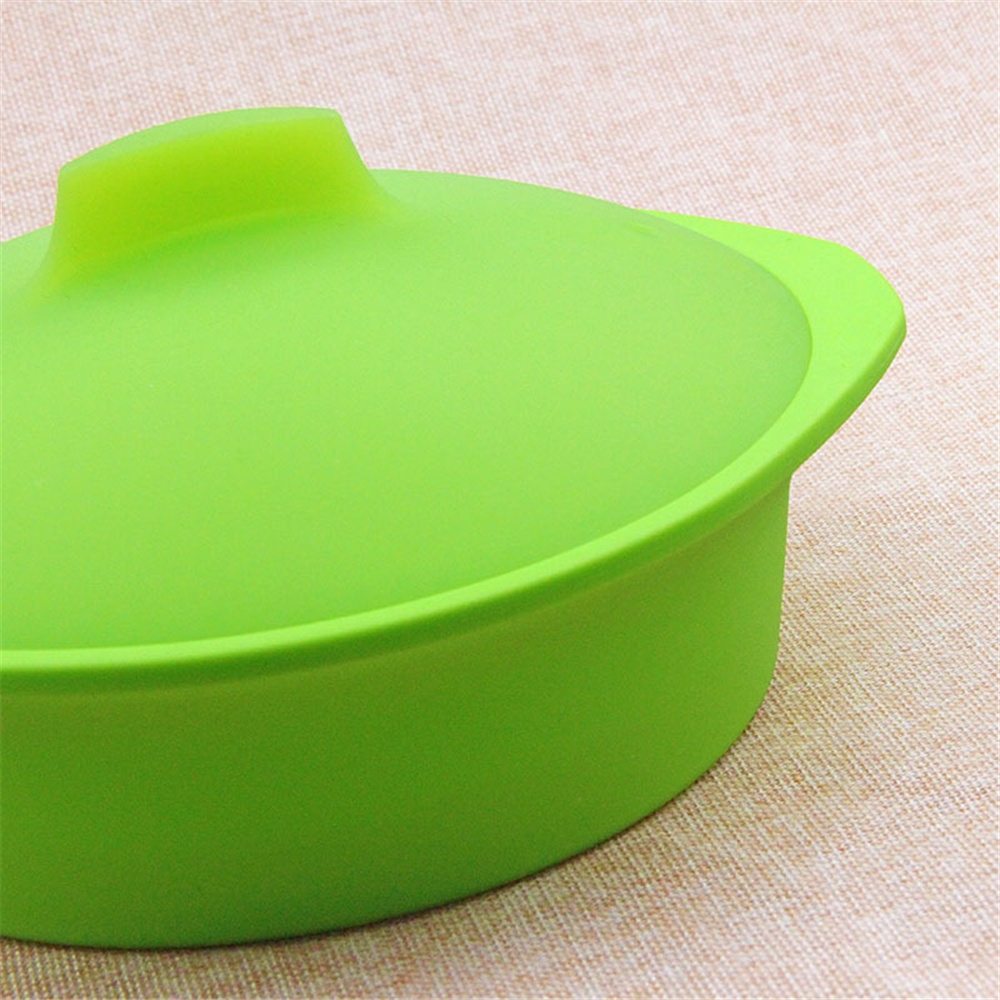 Silicone Steamed Fish Box Household Microwave Food Seafood Vegetable Steamer with Lid Kitchen Accessories