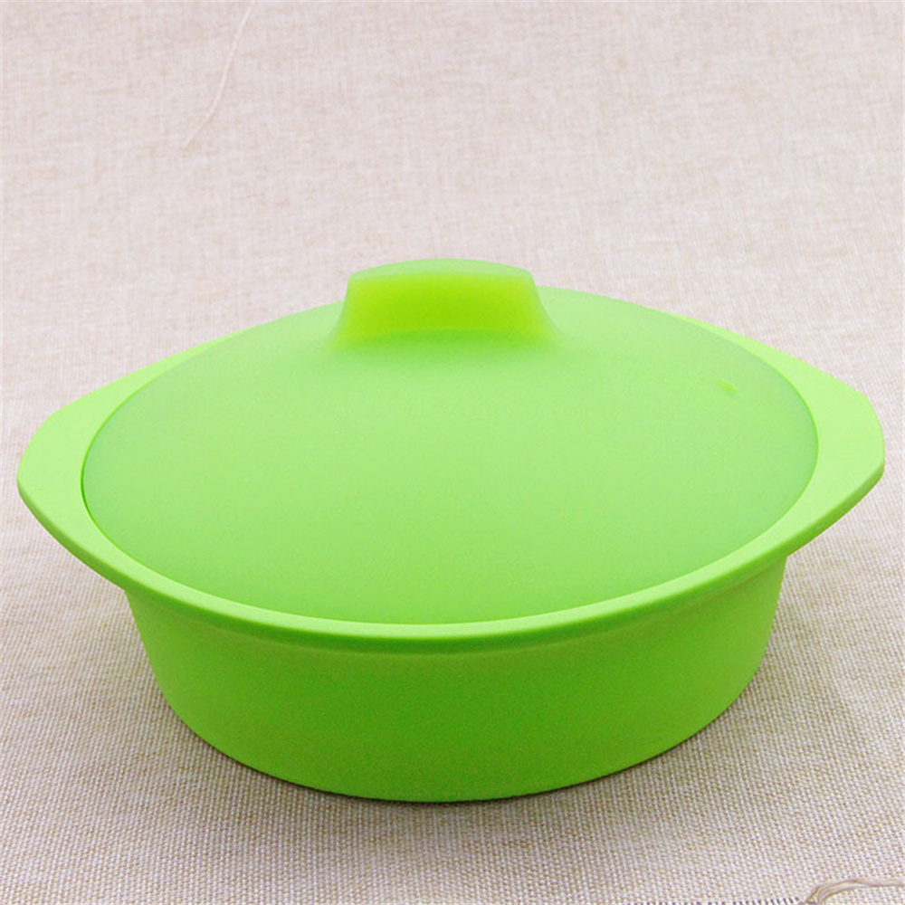 Silicone Steamed Fish Box Household Microwave Food Seafood Vegetable Steamer with Lid Kitchen Accessories