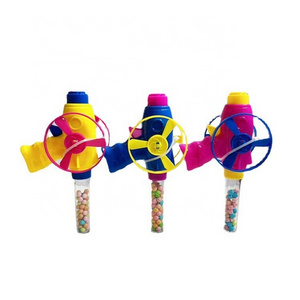 Candy Toys Shantou Funny Flywheel Gun Toy Candy For Kids With Candy Tube