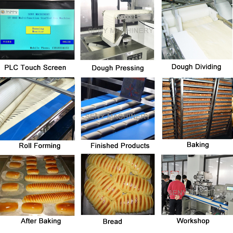 Seny Multi function automatic Best Quality Stuffed Turkish Bread Stick Manufacturing Machines Bread Making Machine