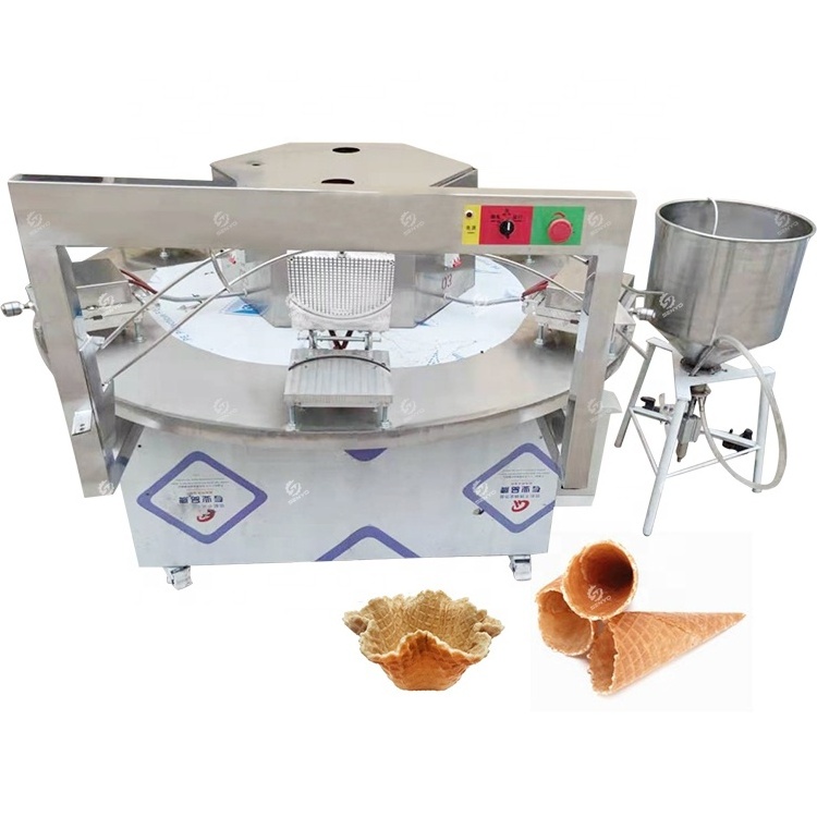 Italian Pizzelle Cookies Rolled Sugar Cone Machine Waffle Ice Cream Cone Making Machine