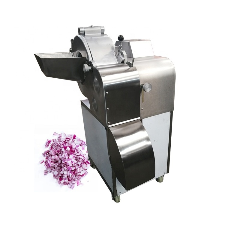 Industrial ginger cube cutting vegetable cutter carrot onion kiwi fruit apple mango potato dicer machine