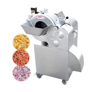 Industrial ginger cube cutting vegetable cutter carrot onion kiwi fruit apple mango potato dicer machine