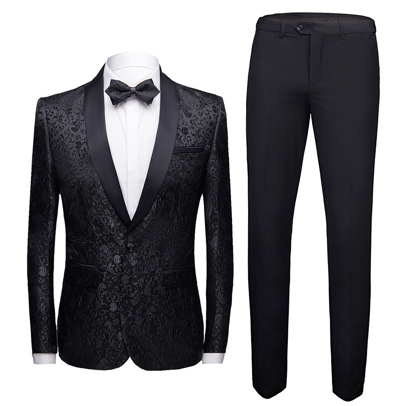 Redmen'S Red And Black Men Blue 2Pieces Wedding Suit Blazer Jacket Oem Luxury Dresses 2021 From China