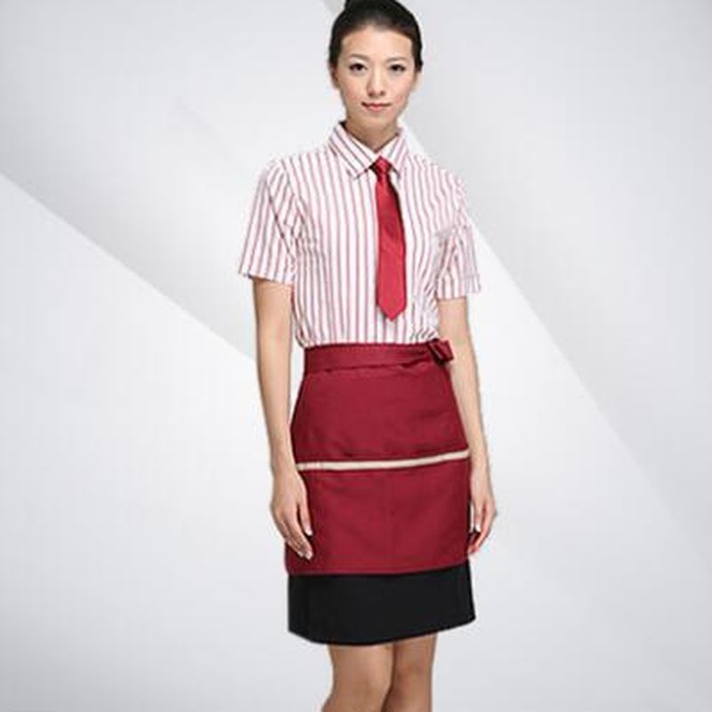 Custom Restaurant Waiter Uniform Korea Style Waitress Uniform