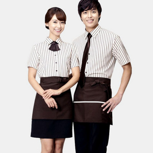 Custom Restaurant Waiter Uniform Korea Style Waitress Uniform