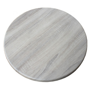 High quality modern fast food furniture restaurant cafe marble wood color werzalit table top