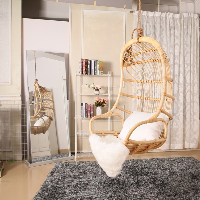 Hot selling Buy patio bamboo swings cane rattan hanging chair