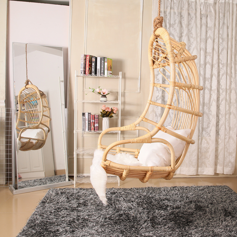 Hot selling Buy patio bamboo swings cane rattan hanging chair