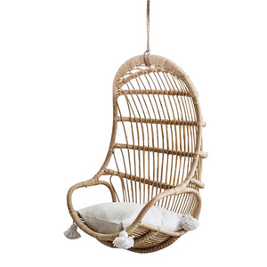 Hot selling Buy patio bamboo swings cane rattan hanging chair