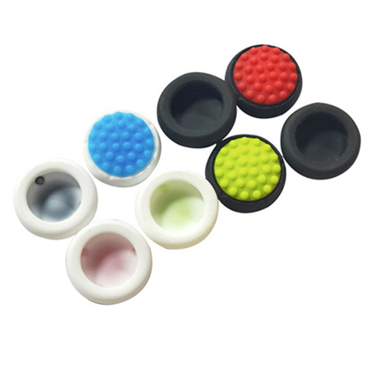 SYY Double Color Silicon Joystick Grip Cover Thumb Protector Cap for NS Nintendo Switch OLED