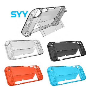 SYY Hard Split Flip Type Protective Crystal Case for NS Switch OLED Protector