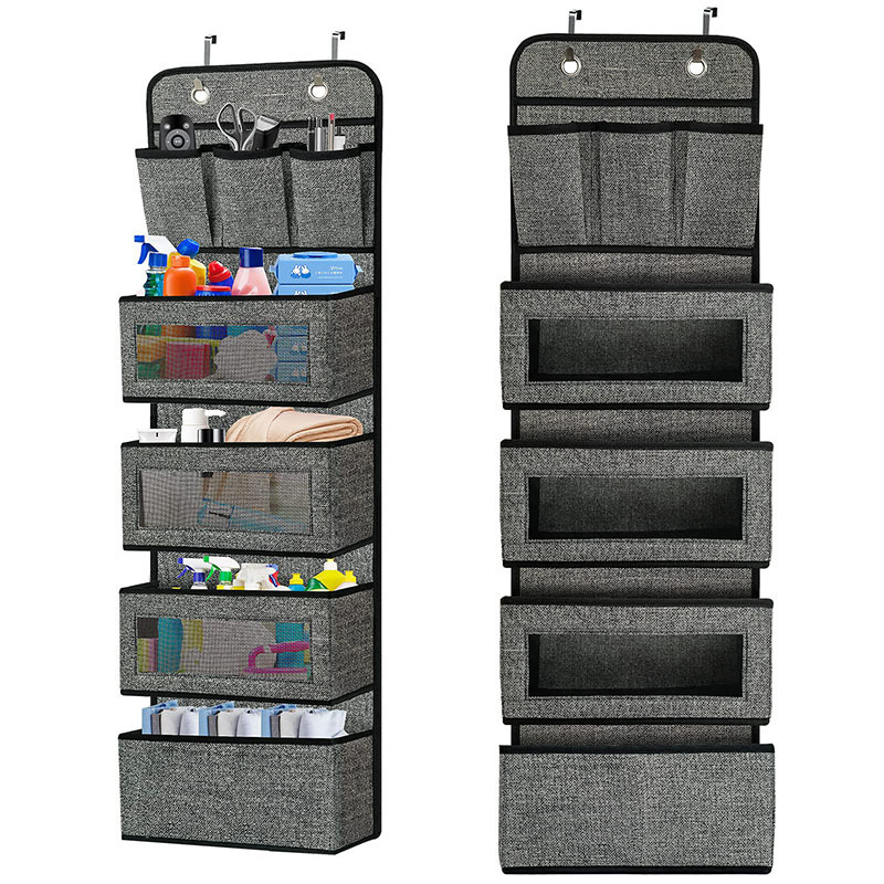 2023 Durable Eco Friendly Multifunctional Fabric Bedroom Storage Hanging Organizers With Stainless Steel Hook