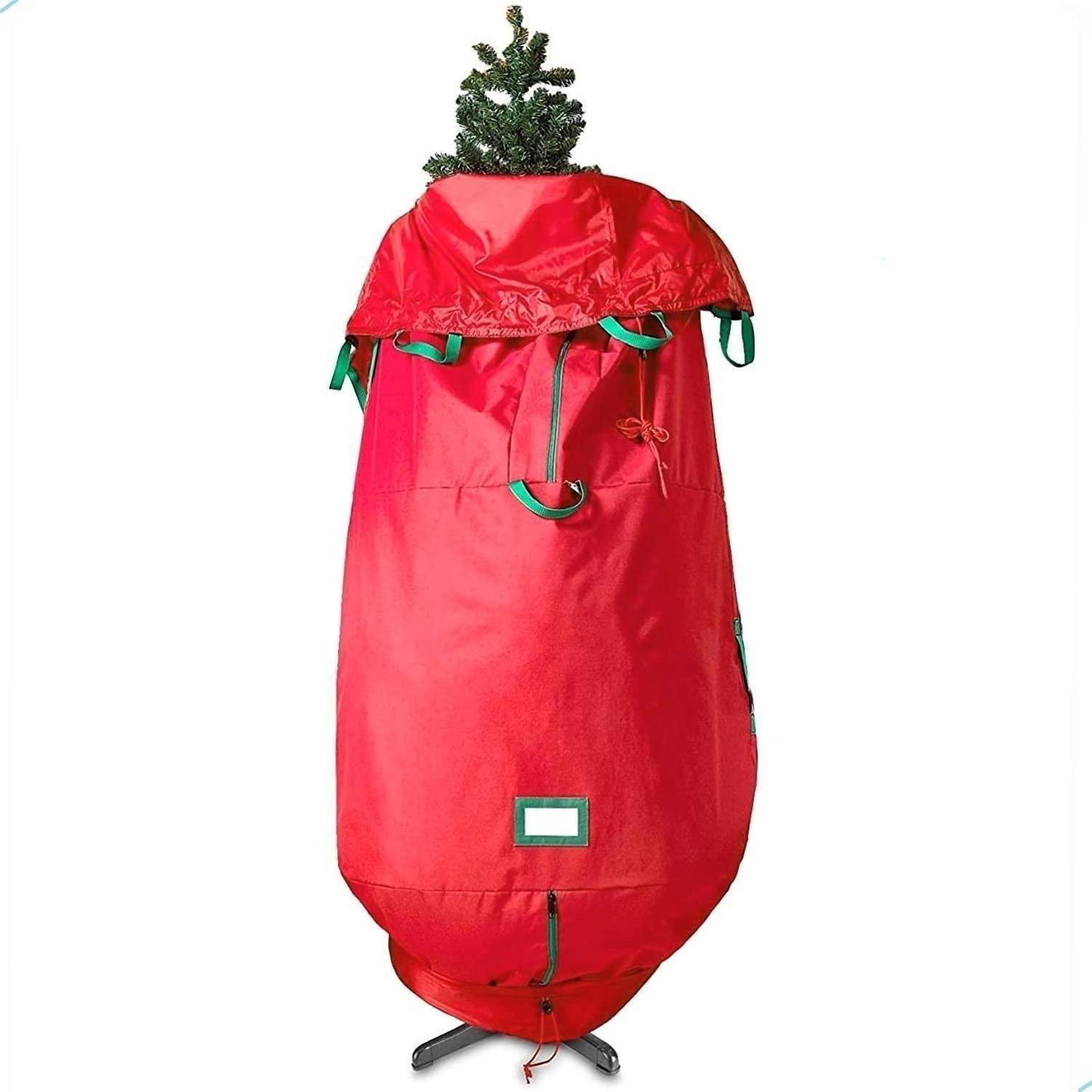 Custom Heavy Duty Upright Waterproof Foldable Material With Standing Ft Tall 9'  Christmas Tree Storage Bag