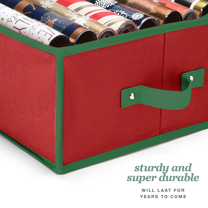 Christmas Wrapping Organizer Storage Christmas Wrapping Paper Storage Container - Christmas Storage Bag Wrapping  Organizer