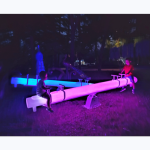 Seesaw Custom Outdoor Park Landscape Street Decoration Waterproof Plastic LED Teeter Totter